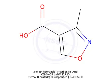 Chemical structure of 3-Methylisoxazole-4-carboxylic Acid