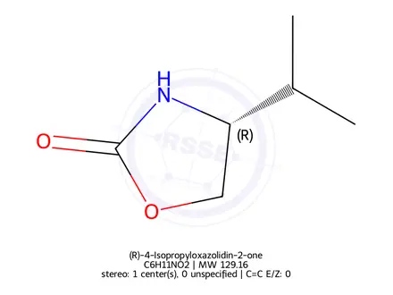 Chemical structure of (R)-4-Isopropyloxazolidin-2-one