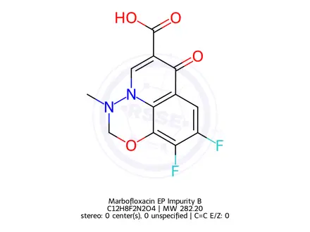 Chemical structure of Marbofloxacin EP Impurity B