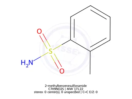 Chemical structure of 2-methylbenzenesulfonamide