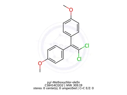 Chemical structure of p,p'-Methoxychlor-olefin
