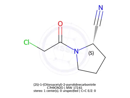 Chemical structure of Vildagliptin Impurity 14