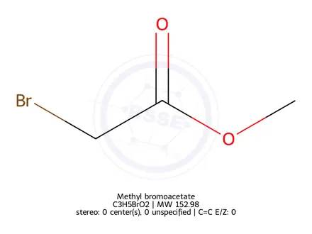 Chemical structure of Methyl bromoacetate
