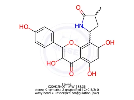 Chemical structure of Lilaline