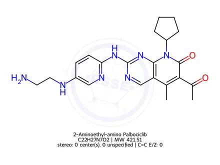 Chemical structure of Palbociclib Impurity 91 Monomer