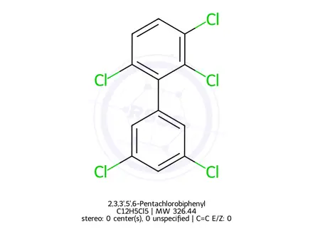 Chemical structure of 2,3,3',5',6-Pentachlorobiphenyl