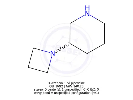 Chemical structure of 3-Azetidin-1-yl-piperidine