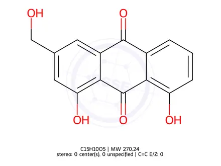 Chemical structure of Aloe-emodin