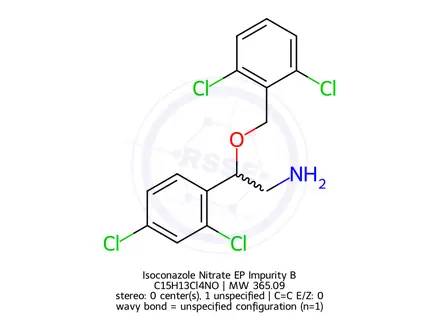 Chemical structure of Isoconazole Nitrate EP Impurity B