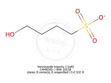 Chemical structure of Voriconazole Impurity 1