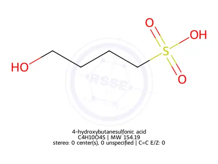 Chemical structure of 4-hydroxybutanesulfonic acid