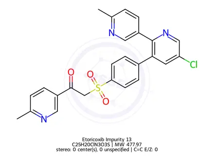 Chemical structure of Etoricoxib Impurity 13
