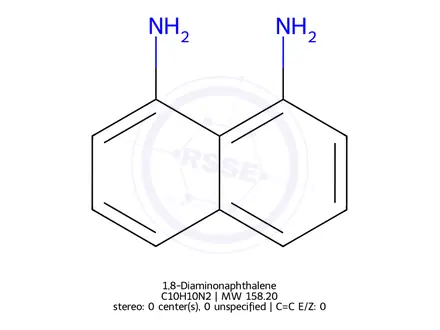 Chemical structure of 1,8-Diaminonaphthalene