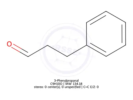 Chemical structure of 3-Phenylpropanal