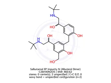 Chemical structure of Albuterol EP Impurity N
