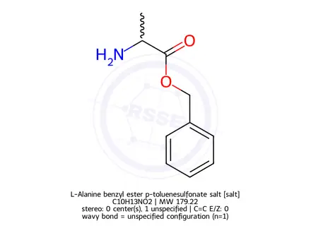 Chemical structure of L-Alanine benzyl ester p-toluenesulfonate salt