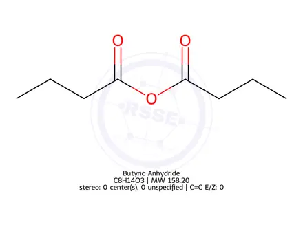 Chemical structure of Butyric Anhydride