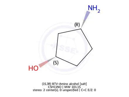 Chemical structure of (1S,3R) BTV-Amino alcohol