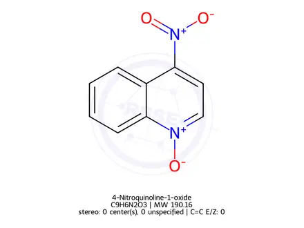 Chemical structure of 4-Nitroquinoline-1-oxide