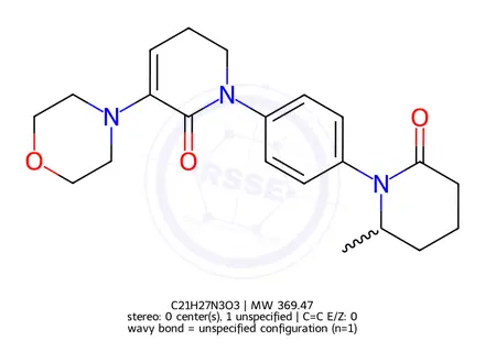 Chemical structure of Apixaban Impurity S3
