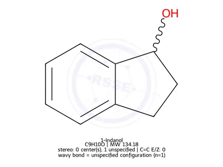 Chemical structure of 1-Hydroxyindan