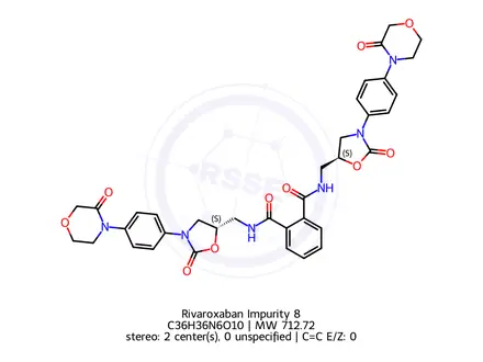 Chemical structure of Rivaroxaban Impurity 7