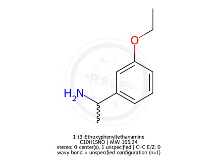 Chemical structure of 1-(3-Ethoxyphenyl)ethanamine