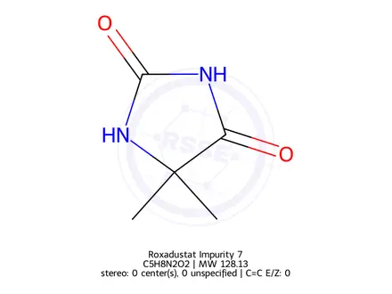 Chemical structure of 5,5-Dimethylhydantoin