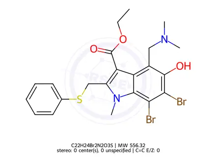Chemical structure of Abidol Impurity 15