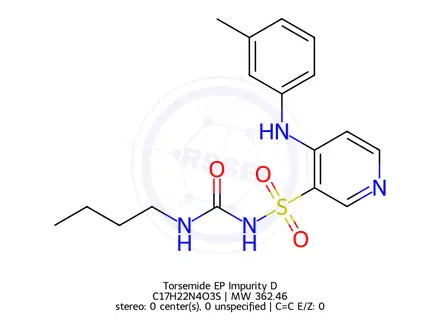 Chemical structure of Torsemide Impurity D