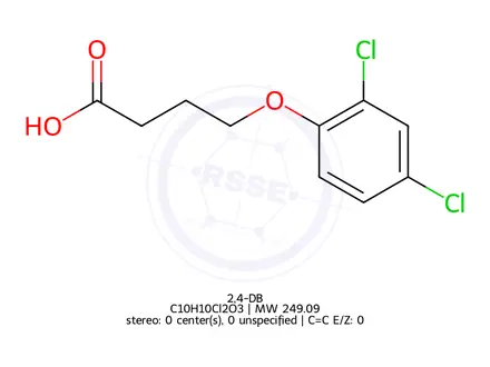 Chemical structure of 2,4-DB