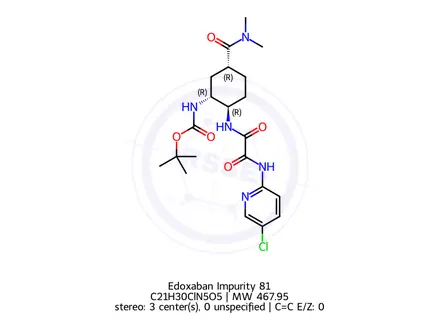 Chemical structure of Edoxaban Impurity 81