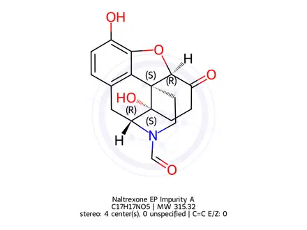 Chemical structure of Naltrexone Hydrochloride-Impurity A