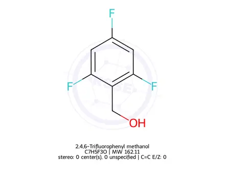 Chemical structure of 2,4,6-Trifluorophenyl methanol