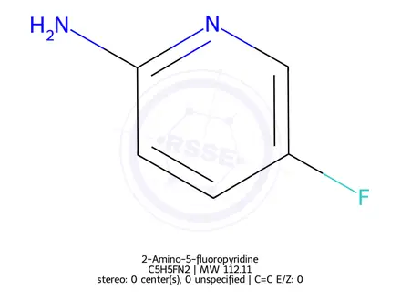 Chemical structure of 2-Amino-5-fluoropyridine