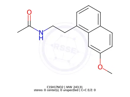 Chemical structure of Agomelatine