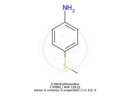 Chemical structure of 4-(Methylthio)aniline