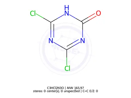 Chemical structure of Dichlorcyanursaeure