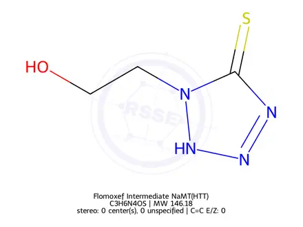 Chemical structure of Flomoxef Intermediate NaMT(HTT)