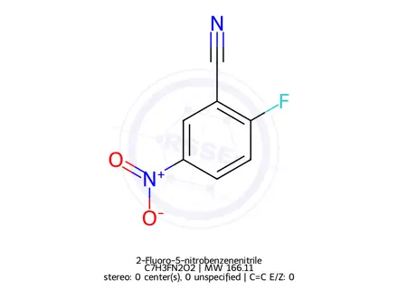 Chemical structure of 2-Fluoro-5-nitrobenzenenitrile