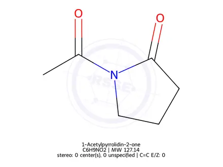 Chemical structure of 1-Acetylpyrrolidin-2-one