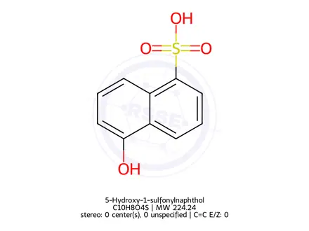 Chemical structure of 5-Hydroxy-1-sulfonylnaphthol