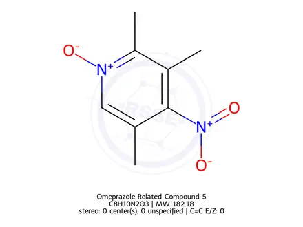 Chemical structure of 2,3,5-Trimethyl-4-nitropyridine 1-oxide