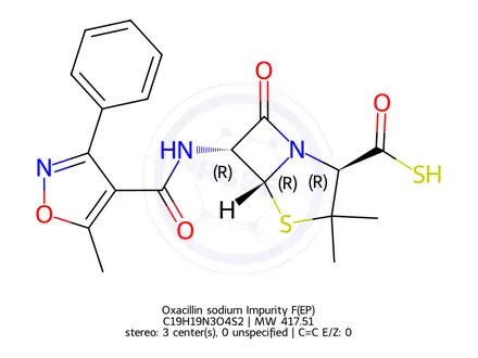 Chemical structure of Oxacillin sodium Impurity F(EP)