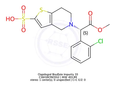 Chemical structure of Clopidogrel Bisulfate Impurity 33