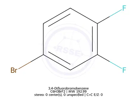 Chemical structure of 3,4-Difluorobromobenzene