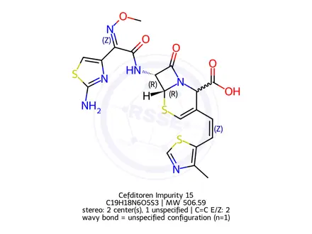 Chemical structure of Cefditoren Impurity 11