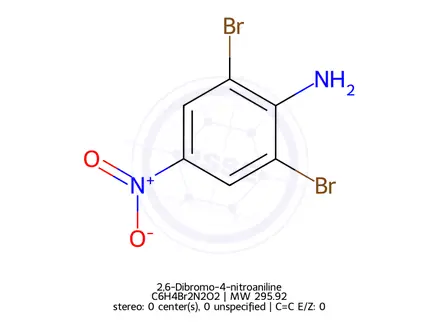 Chemical structure of 2,6-Dibromo-4-nitroaniline