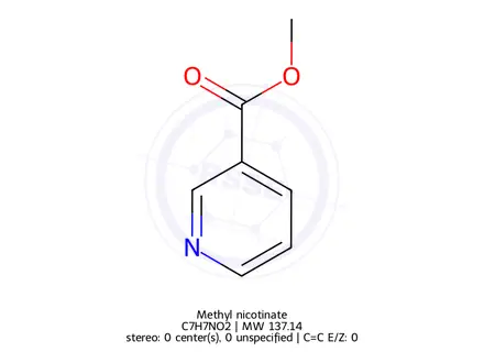 Chemical structure of Methyl nicotinate