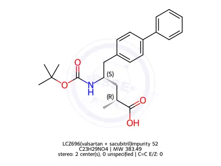 Chemical structure of LCZ696(valsartan + sacubitril)Impurity 52